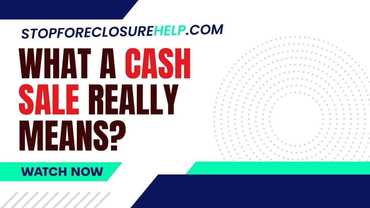 sell my home for cash to avoid foreclosure